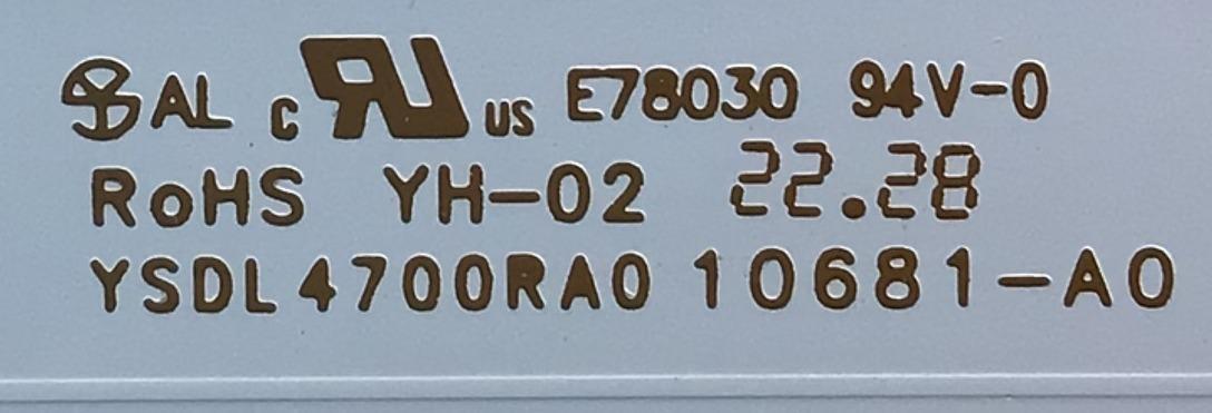 KIT DE LEDS ORIGINAL PARA TV JVC 4 PIEZAS / NUMERO DE PARTE 4708-K50DGF-A2113N01 / K500WDGF A2 / YSDL4700RA0 / 10681-A0 / 110409-500G1004 / 228329 / JF-220919 / PANEL K500WDGF / DISPLAY CV500U5-T01 / MODELO SI50URF / PG50SKA / 100012585 50" - Imagen 2